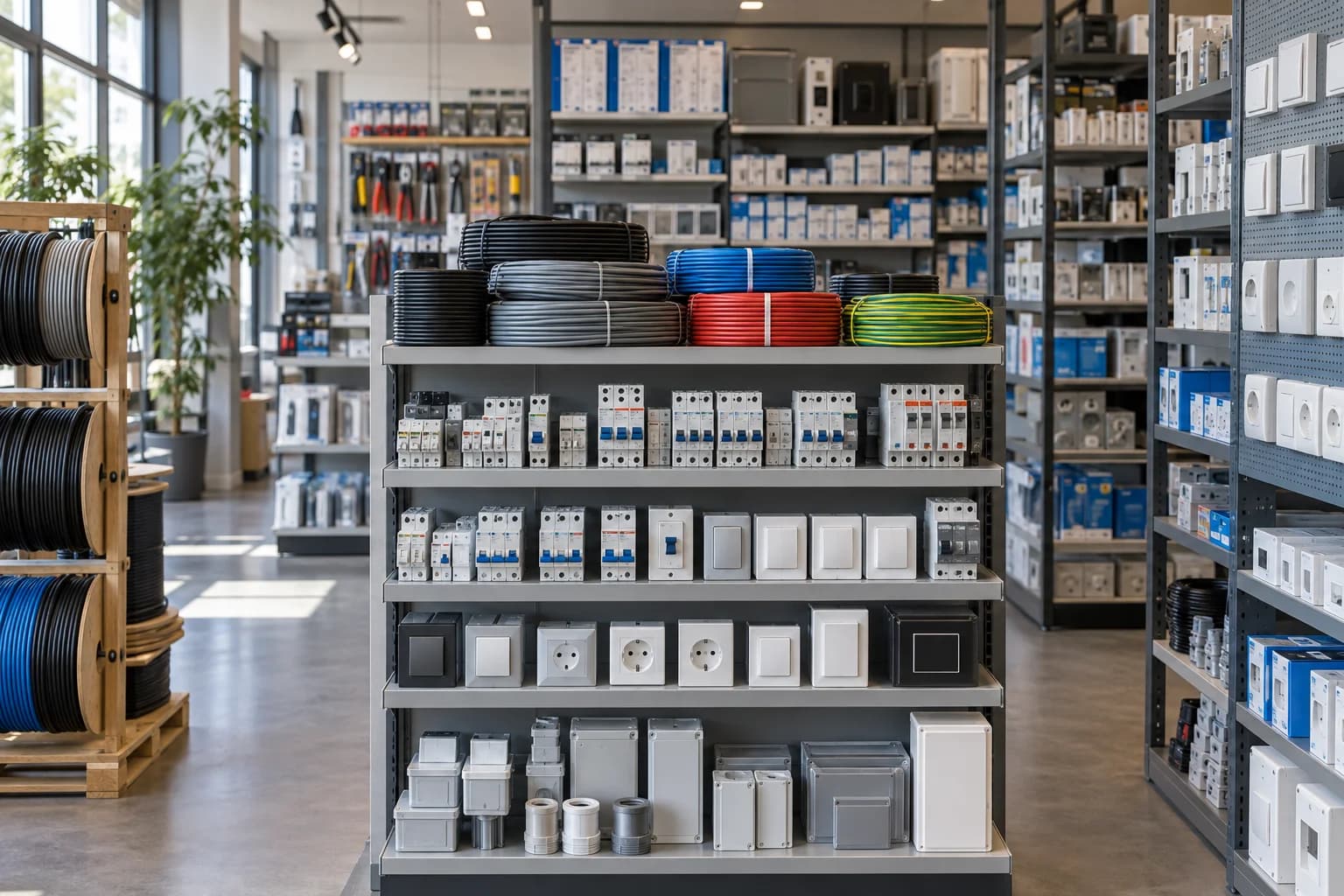 magasin de matériel électrique — Préfa Concept
